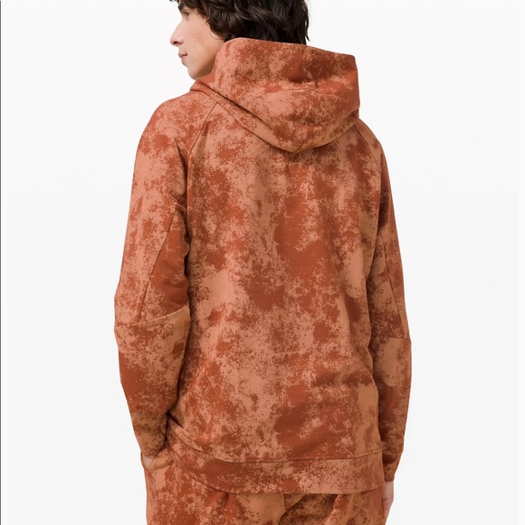 New LULULEMON City Sweat Hoodie Rust Red Tie Dye M - Picture 3 of 5